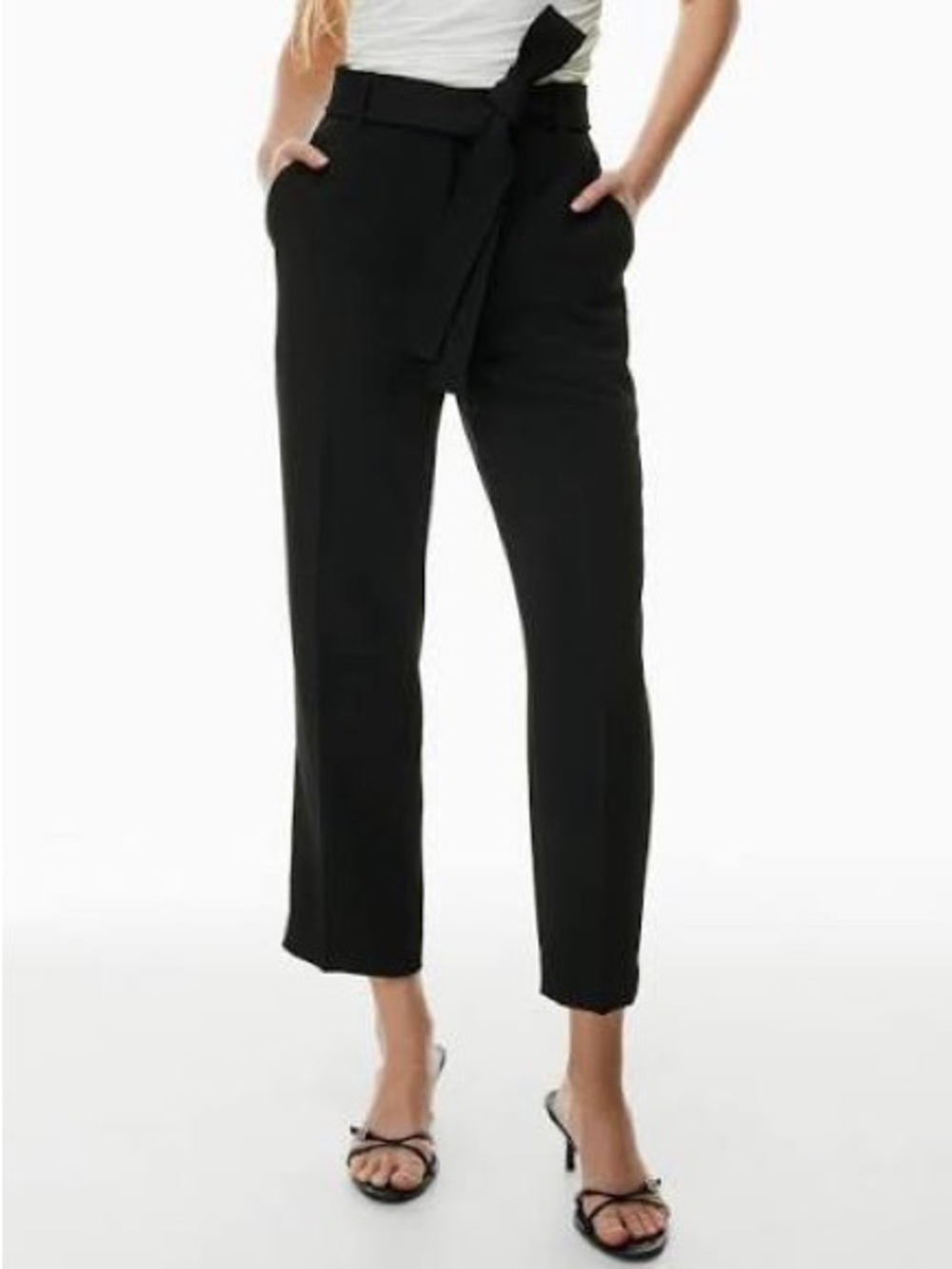 Wilfred tie front pant cropped